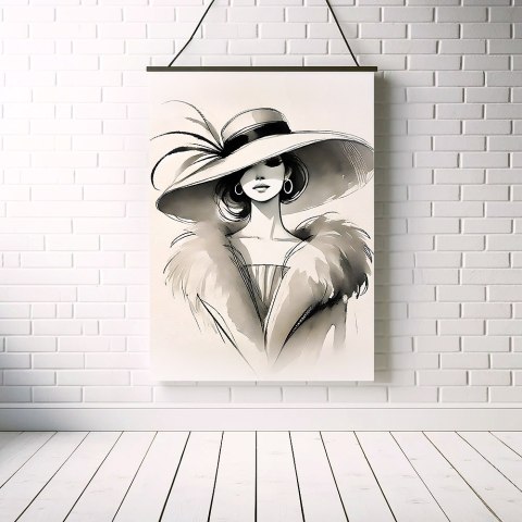 Elegancja w Stylu Retro Plakat