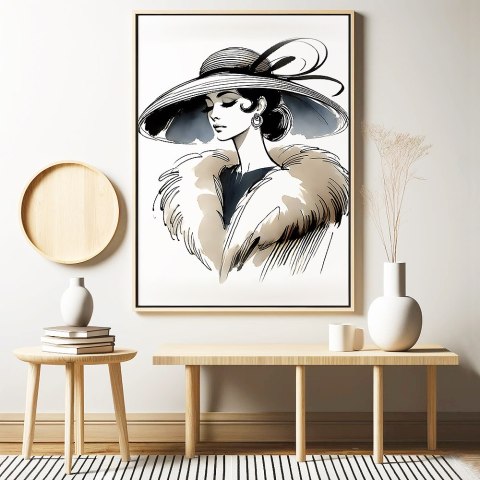 Elegancja w Stylu Retro Plakat