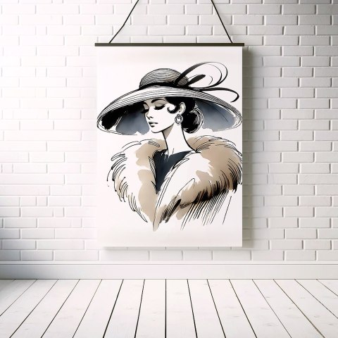 Elegancja w Stylu Retro Plakat