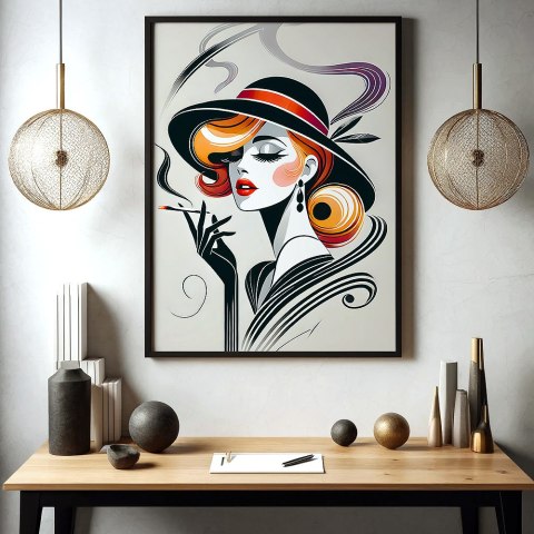 Elegancja Art Deco Plakat