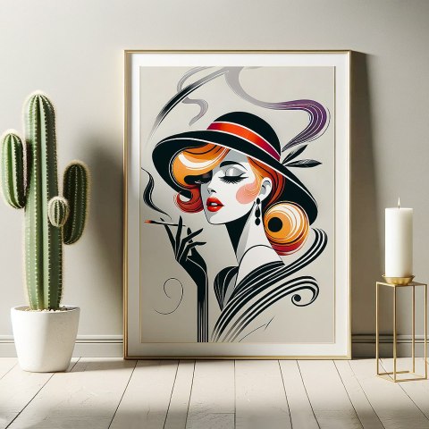 Elegancja Art Deco Plakat