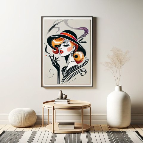 Elegancja Art Deco Plakat