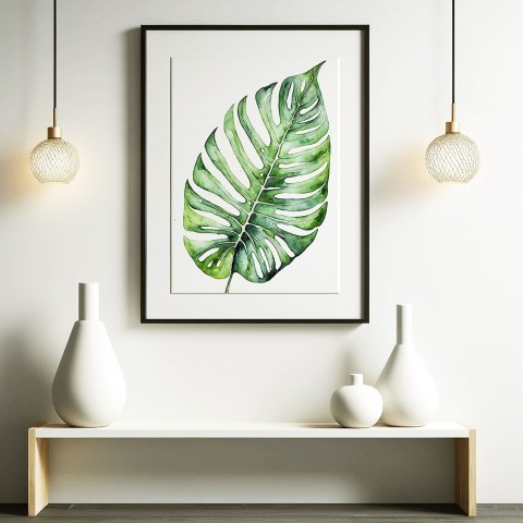 Monstera w Akwareli Plakat