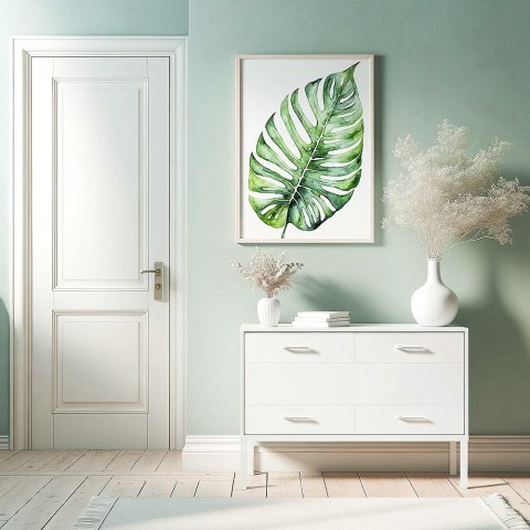 Monstera w Akwareli Plakat