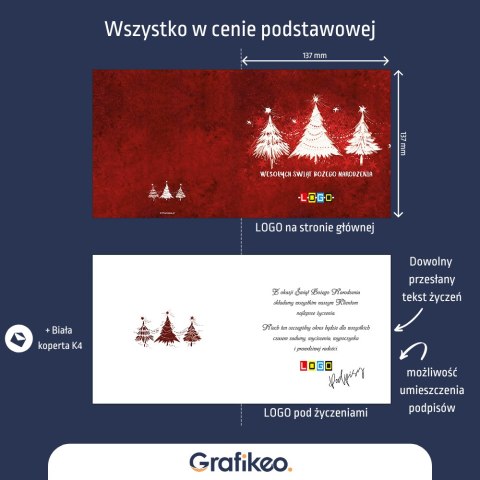 Kartki Świąteczne z Logo - Choinkowy Akcent BN2-117