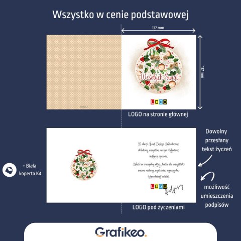 Kartki Świąteczne z Logo - Świąteczna Harmonia BN2-047