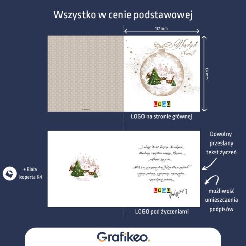 Kartki Świąteczne z Logo - Świąteczna Harmonia BN2-109