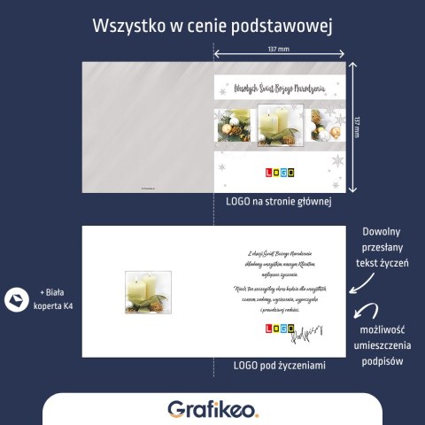 Kartki Świąteczne z Logo - Świąteczny Szał BN2-132