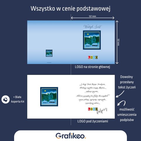 Kartki Świąteczne dla Firm - Szczęśliwa Gwiazda BN2-213