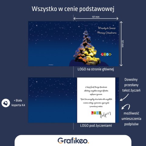 Kartki Świąteczne z Logo - Zimowa Magia BN2-162